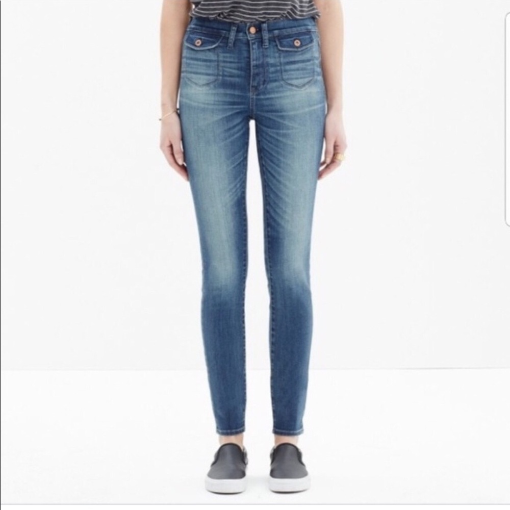Madewell high riser skinny jeans